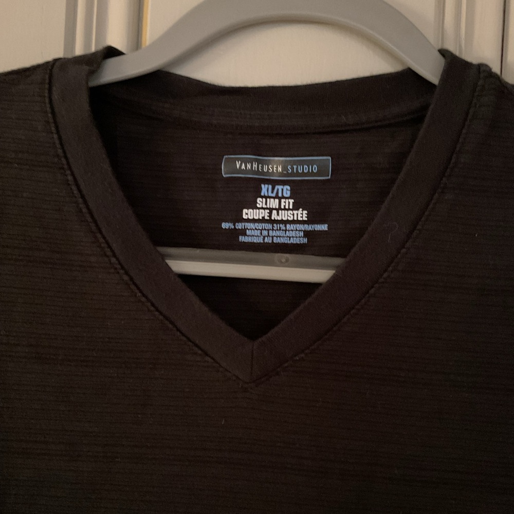 Van Heusen Studio Slim Fit v- neck shirt - Picture 4 of 7